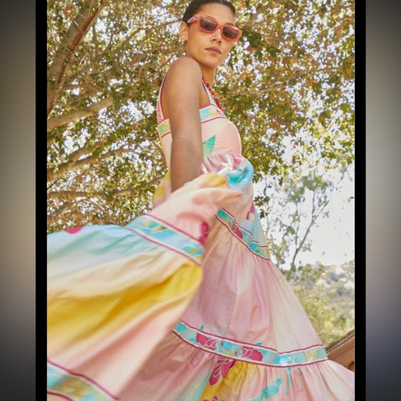 Hunter Bell Rita Gradation Floral Maxi Dress Size XS - Picture 3 of 16